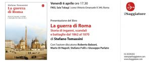 La Guerra di Roma di Stefano Tomassini, Il Saggiatore